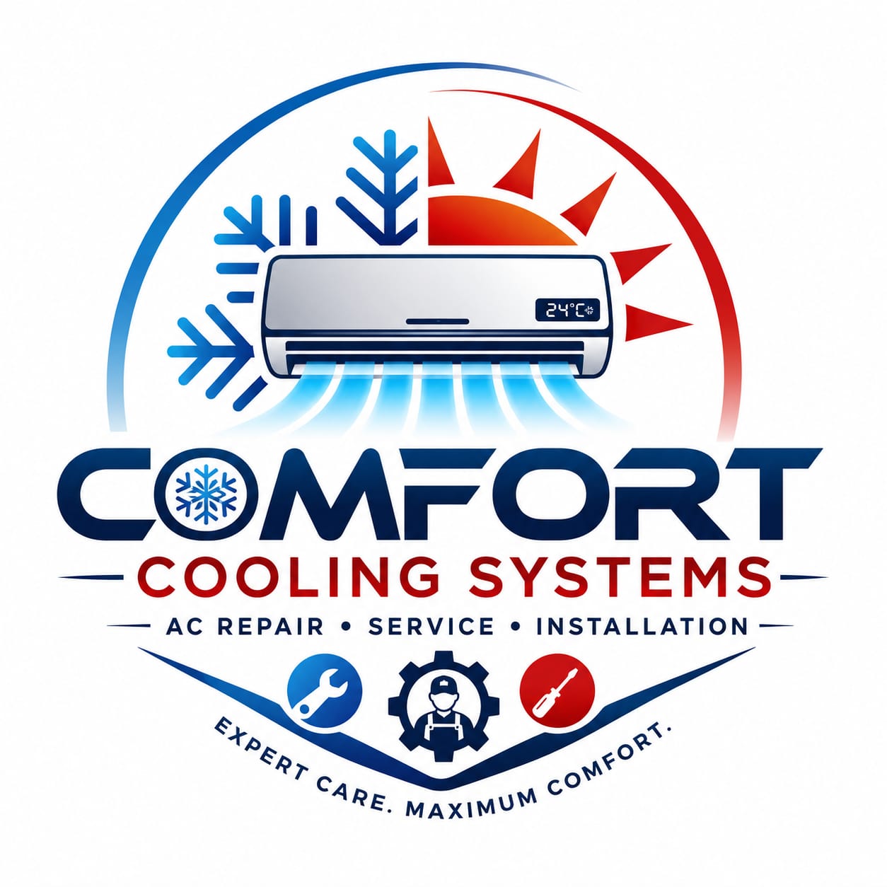 Comfort Cooling Systems Logo and Team